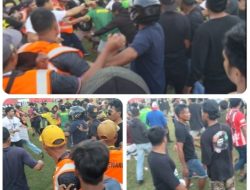 Gurabati Open Turnamen Diwarnai Adu Jotos Antara Suporter Perstug FC dan Tuan Rumah